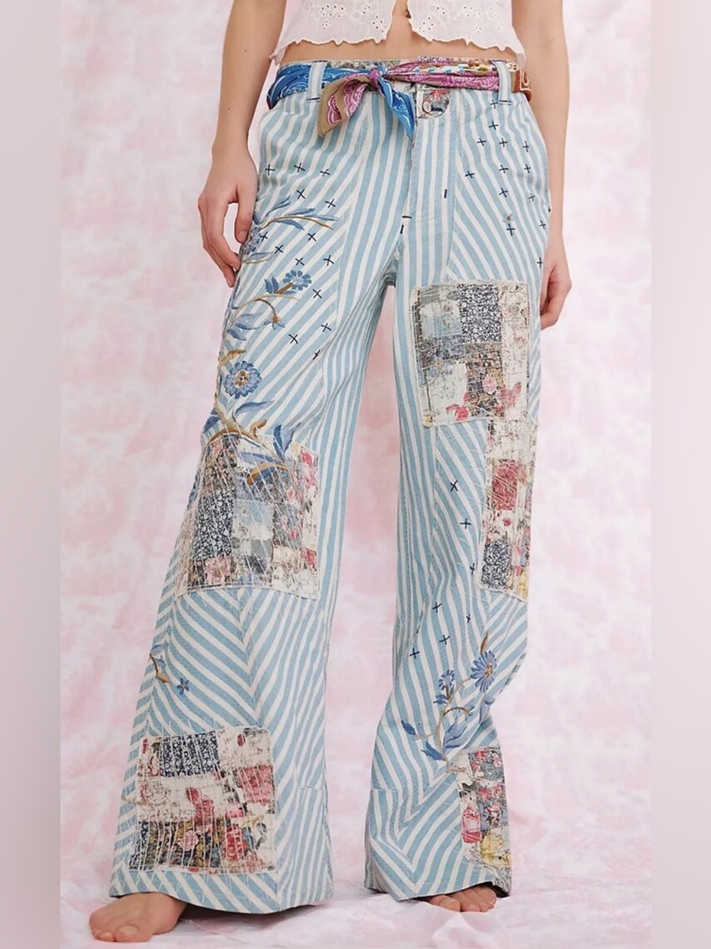 Free People Runyon Patched Pant in West Ridge $268 NEW - Picture 2 of 4